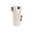 Wazon Home ESPRIT Biały Wielokolorowy Ceramika 25 x 25 x 42 cm