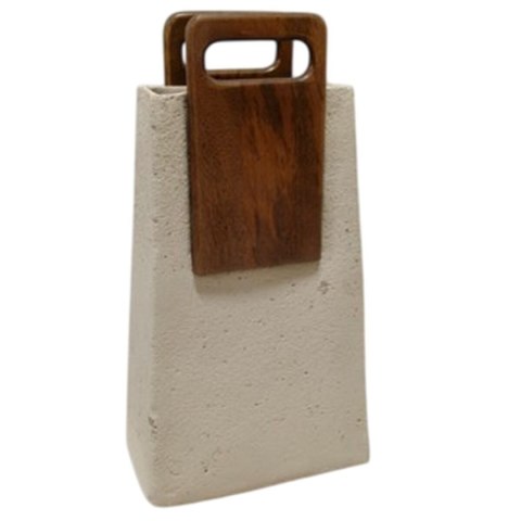 Wazon Home ESPRIT Brązowy Beżowy Drewno mango Papier-mâché