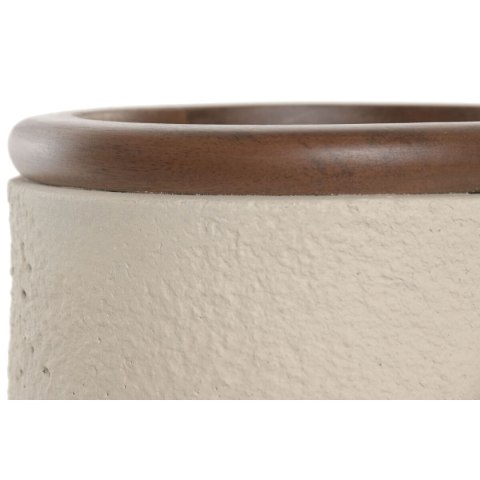 Wazon Home ESPRIT Brązowy Beżowy Terakota Drewno mango 16 x 16 x 40 cm