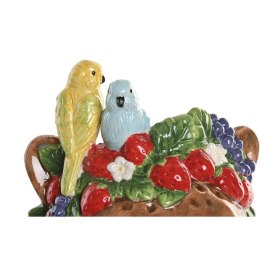Wazon Home ESPRIT Brązowy Ceramika Tropikalny 16 x 16 x 38 cm