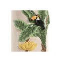 Wazon Home ESPRIT Kolor Zielony Beżowy Ceramika Ptaki Tropikalny 12 x 12 x 22 cm