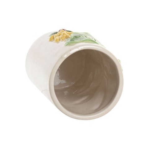 Wazon Home ESPRIT Kolor Zielony Beżowy Ceramika Ptaki Tropikalny 12 x 12 x 22 cm