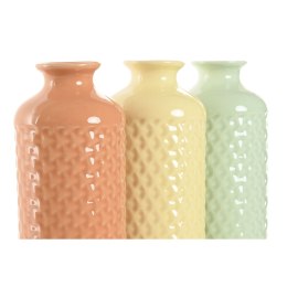 Wazon Home ESPRIT Kolor Zielony Beżowy Terakota Dolomite 9 x 9 x 30 cm (3 Sztuk)