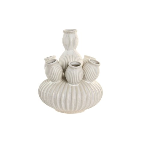 Wazon Home ESPRIT Krem Ceramika Śródziemnomorski 18 x 18 x 23 cm