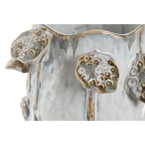 Wazon Home ESPRIT Niebieski Biały Ceramika 27 x 27 x 35 cm