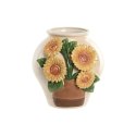 Wazon Home ESPRIT Żółty Beżowy Ceramika Shabby Chic 26 x 26 x 24 cm