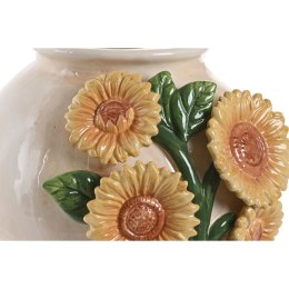 Wazon Home ESPRIT Żółty Beżowy Ceramika Shabby Chic 26 x 26 x 24 cm