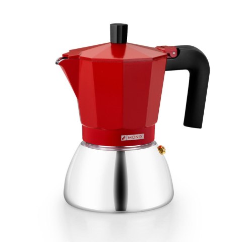 Włoska Kafeterka Monix INOX RED 6T Czerwony 6 Kubki