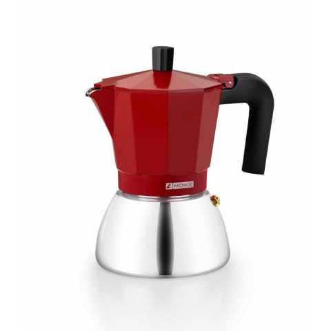 Włoska Kafeterka Monix INOX RED 6T Czerwony 6 Kubki