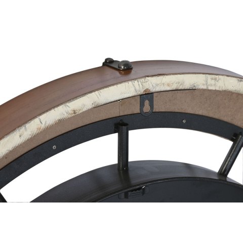 Zegar Ścienny Home ESPRIT Biały Naturalny Metal drewno sosnowe Vintage 86 X 9,5 X 86 CM