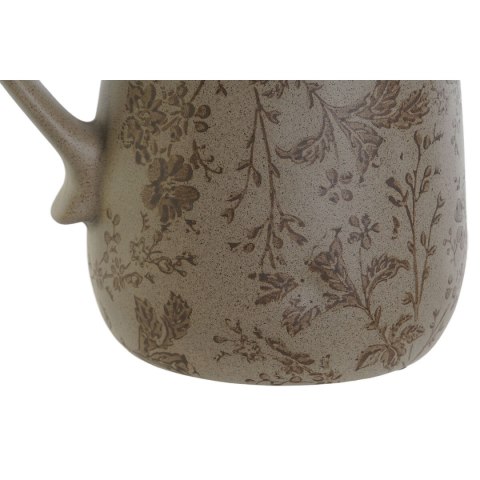 Dzbanek Home ESPRIT Brązowy Kolor Zielony Kamionka Liść roślin Shabby Chic
