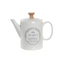 Dzbanek na herbatę DKD Home Decor Biały Kamionka 1 L