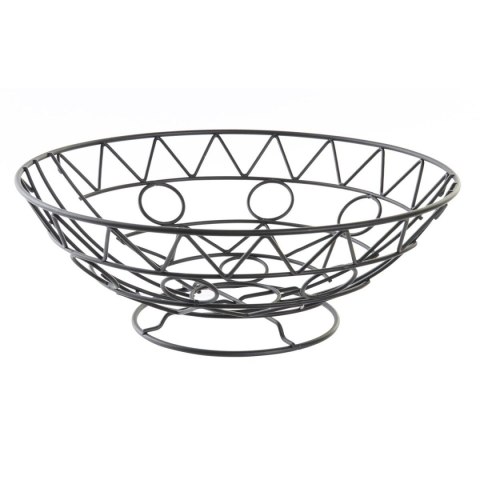 Miska na Owoce DKD Home Decor Czarny Metal Aluminium Geometryczny 28 x 28 x 10 cm