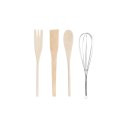 Pojemnik na przybory kuchenne DKD Home Decor Metal Dolomite Drewno MDF 12 x 12 x 22 cm (2 Sztuk)