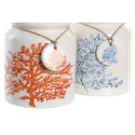 Pojemnik na przybory kuchenne DKD Home Decor Metal Dolomite Drewno MDF 12 x 12 x 22 cm (2 Sztuk)
