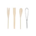 Pojemnik na przybory kuchenne DKD Home Decor Metal Dolomite Drewno MDF 12 x 12 x 25 cm (3 Sztuk)