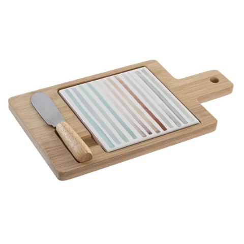Tacka do przekąsek DKD Home Decor 21,5 x 11,8 x 1,5 cm Kamionka