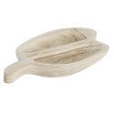 Tacka do przekąsek DKD Home Decor Jasnobrązowy Naturalny Tropikalny 38 x 21 x 5 cm 30 x 21 x 5 cm