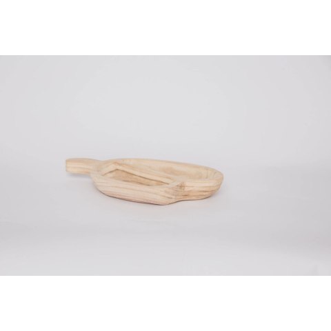 Tacka do przekąsek DKD Home Decor Jasnobrązowy Naturalny Tropikalny 38 x 21 x 5 cm 30 x 21 x 5 cm