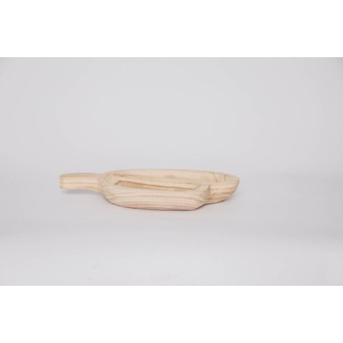 Tacka do przekąsek DKD Home Decor Jasnobrązowy Naturalny Tropikalny 38 x 21 x 5 cm 30 x 21 x 5 cm