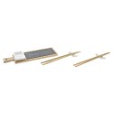Zestaw do Sushi DKD Home Decor Bambus Deska Naturalny Orientalny 28 x 9 x 2 cm (3 Części) (6 Części)
