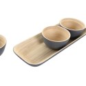 Zestaw do przystawek DKD Home Decor Bambus 32 x 12,7 x 3,5 cm (3 Sztuk)