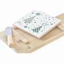 Zestaw do przystawek DKD Home Decor Biały Kolor Zielony Bambus Kamionka (21,5 x 11,8 x 1,5 cm)