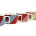Zestaw filiżanek do kawy DKD Home Decor Biały Wielokolorowy Jasnobrązowy Metal Bambus Dolomite 260 ml