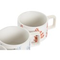 Zestaw filiżanek do kawy DKD Home Decor Niebieski Fuksja Metal Dolomite 260 ml