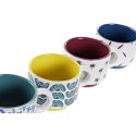 Zestaw filiżanek do kawy DKD Home Decor Żółty Niebieski Wielokolorowy Turkusowy Kasztanowy Metal Kamionka 150 ml