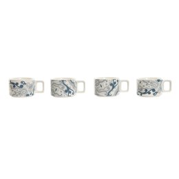 Zestaw filiżanek do kawy Home ESPRIT Beżowy Szary Różowy Liliowy Metal Bambus Dolomite 260 ml