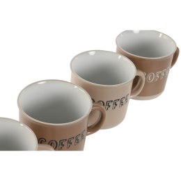 Zestaw filiżanek do kawy Home ESPRIT Brązowy Kamionka 180 ml