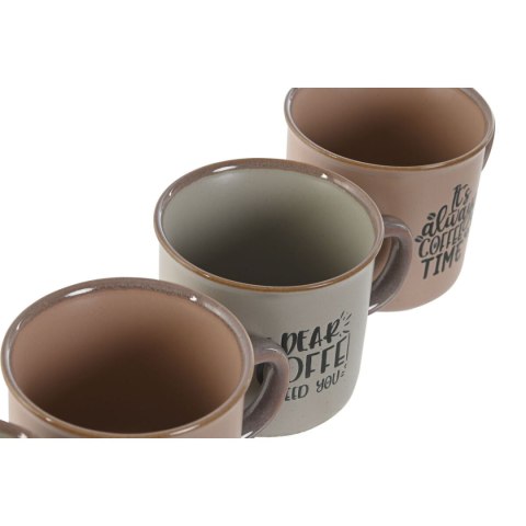 Zestaw filiżanek do kawy Home ESPRIT Niebieski Różowy Kamionka 180 ml