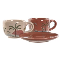 Zestaw filiżanek do kawy Home ESPRIT Żółty Beżowy Terakota Liliowy Metal Dolomite 180 ml