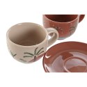 Zestaw filiżanek do kawy Home ESPRIT Żółty Beżowy Terakota Liliowy Metal Dolomite 180 ml