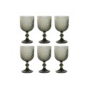 Zestaw kubków Home ESPRIT Szary Szkło 325 ml (6 Sztuk)