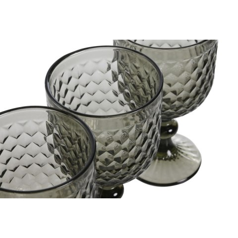 Zestaw kubków Home ESPRIT Szary Szkło 325 ml (6 Sztuk)