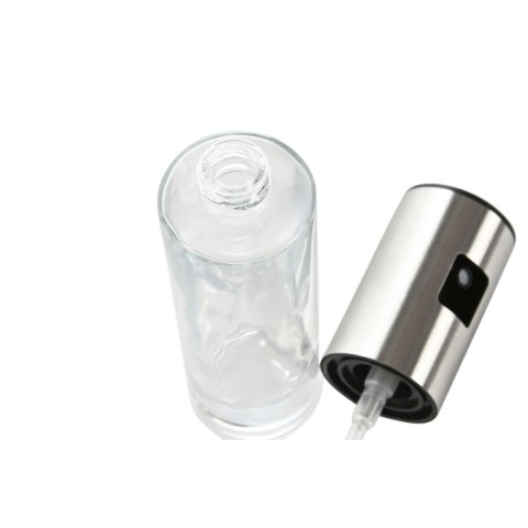 Buteleczka na oliwę Home ESPRIT Przezroczysty Stal nierdzewna Szkło 100 ml 4 x 4 x 18,3 cm