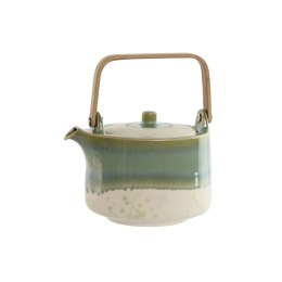 Dzbanek na herbatę Home ESPRIT Biały Kolor Zielony Bambus Porcelana 1 L