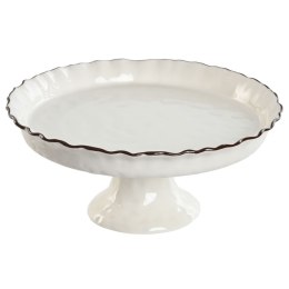Płaski Talerz Home ESPRIT Biały Brązowy Porcelana 26 x 26 x 11 cm