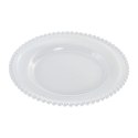 Płaski Talerz Home ESPRIT Przezroczysty Szkło 27 X 27 X 2,6 CM