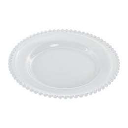 Płaski Talerz Home ESPRIT Przezroczysty Szkło 27 X 27 X 2,6 CM