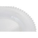 Płaski Talerz Home ESPRIT Przezroczysty Szkło 27 X 27 X 2,6 CM