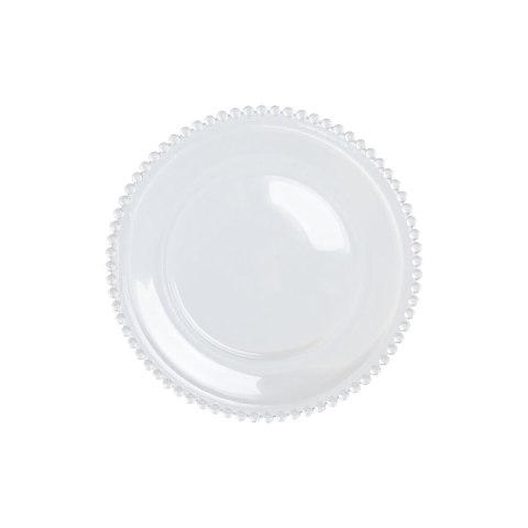 Płaski Talerz Home ESPRIT Przezroczysty Szkło 27 X 27 X 2,6 CM