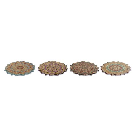 Podkładki na stół Home ESPRIT Korek Dolomite 20 x 20 x 1 cm (4 Sztuk)