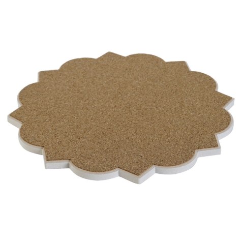 Podkładki na stół Home ESPRIT Korek Dolomite 20 x 20 x 1 cm (4 Sztuk)