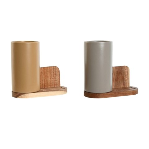 Pojemnik na przybory kuchenne Home ESPRIT Drewno akacjowe Dolomite 20 x 9,5 x 18,5 cm (2 Sztuk)