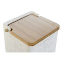 Solniczka z pokrywką DKD Home Decor Niebieski Biały Kolor Zielony Liliowy Bambus Scandi 750 ml 14 x 12,5 x 12 cm (3 Sztuk)