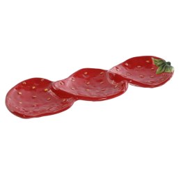 Tacka do przekąsek Home ESPRIT Czerwony Nowoczesny 32 x 11,5 x 3,2 cm
