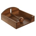 Uchwyt do serwetek Home ESPRIT Naturalny Drewno akacjowe 19 x 21 x 8,8 cm
